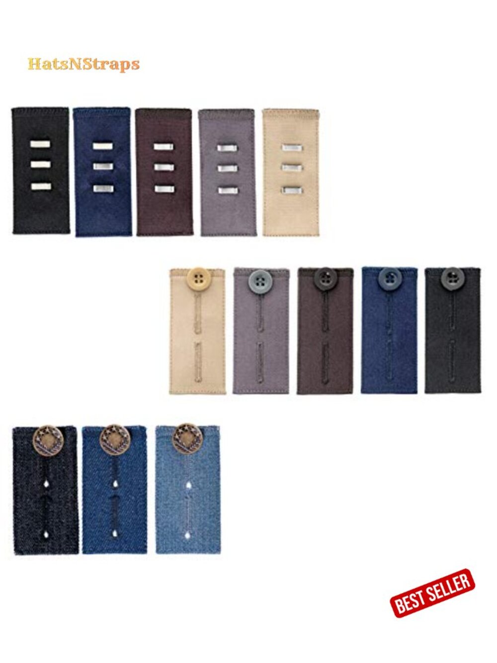 Waist Extender Buttons for Pants Jeans Button Extender